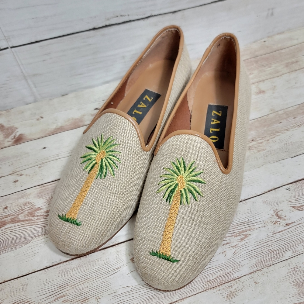 House of Zalo NWOB Palm tree loafers